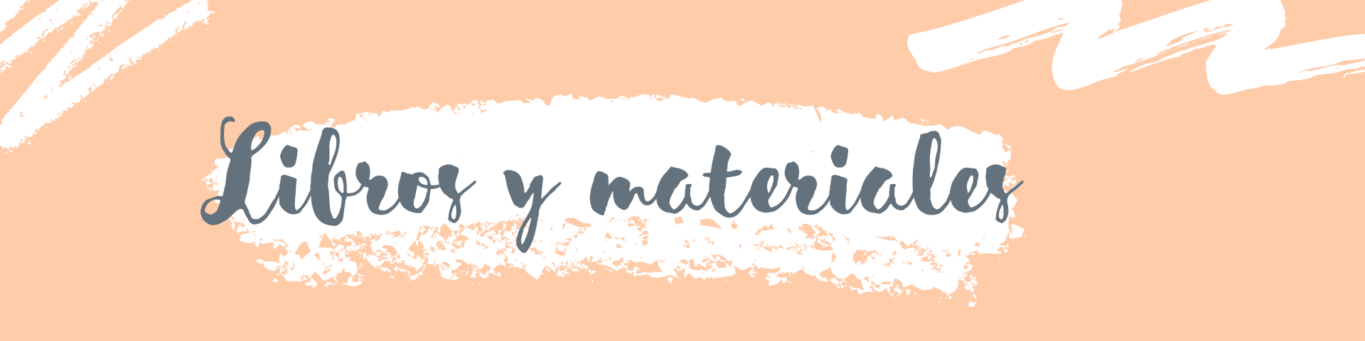 Libros y materiales banner