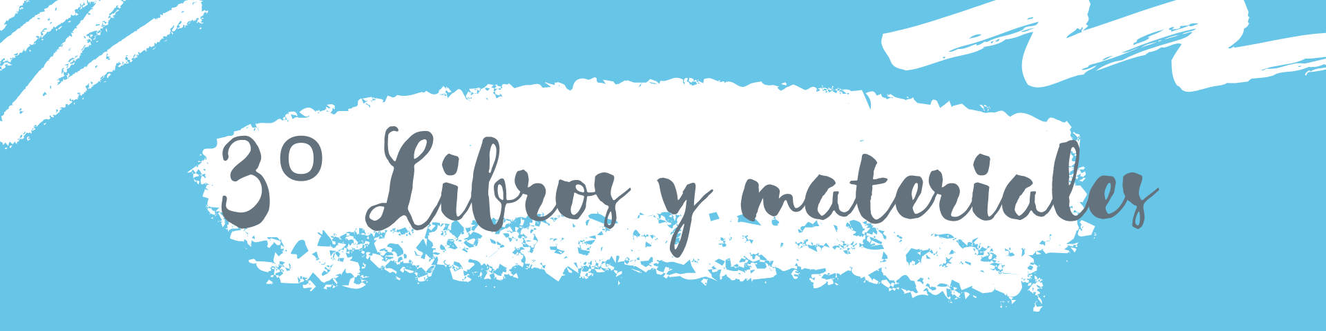 Banner libros 3º