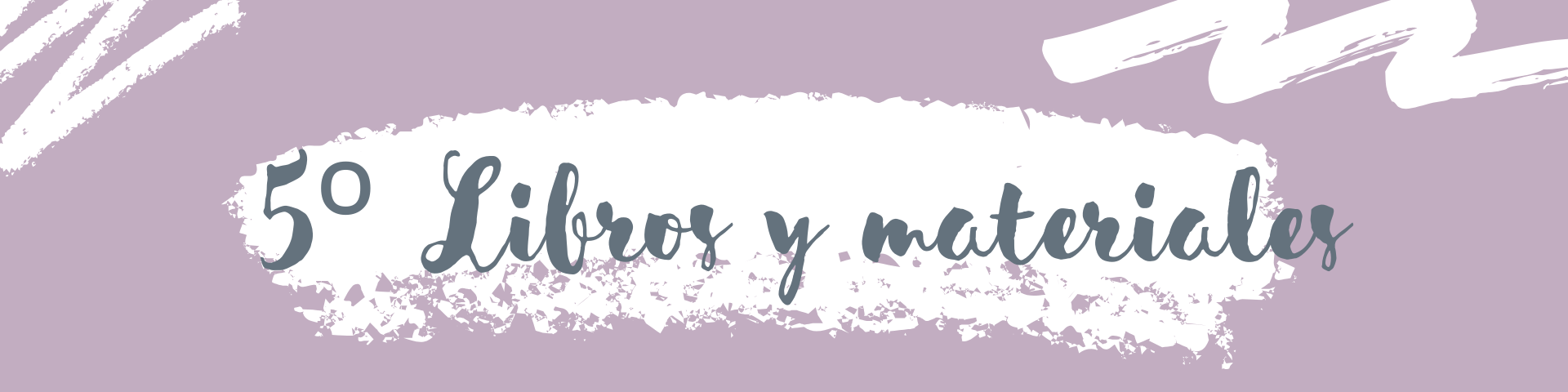 Banner libros 5º