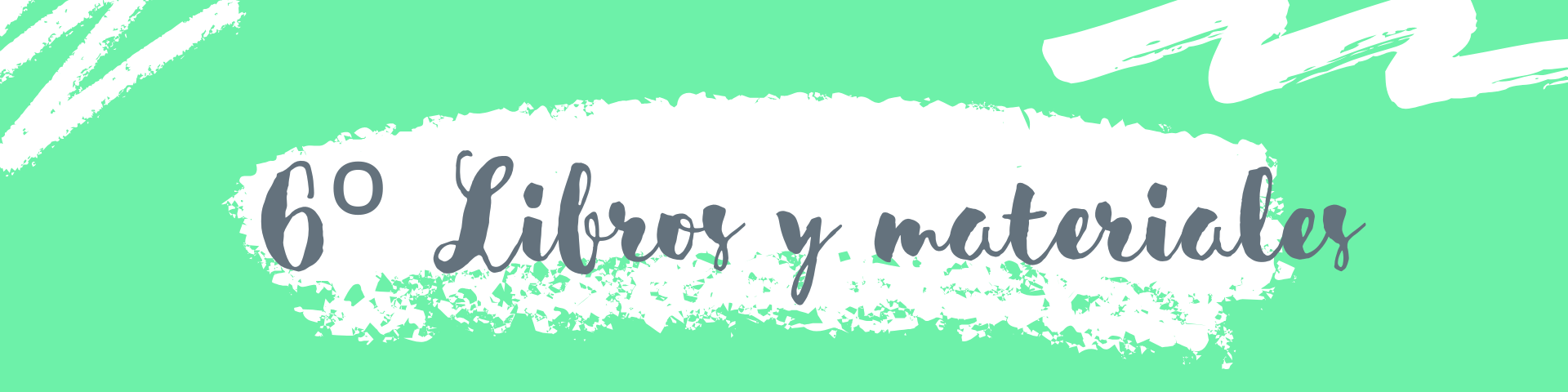 Banner libros 6º