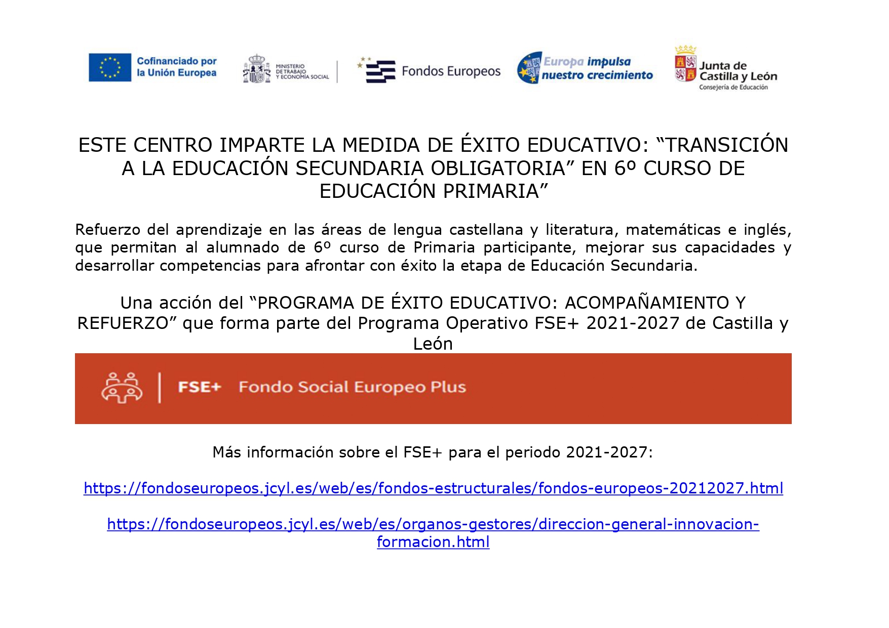 Refuerzo 6º